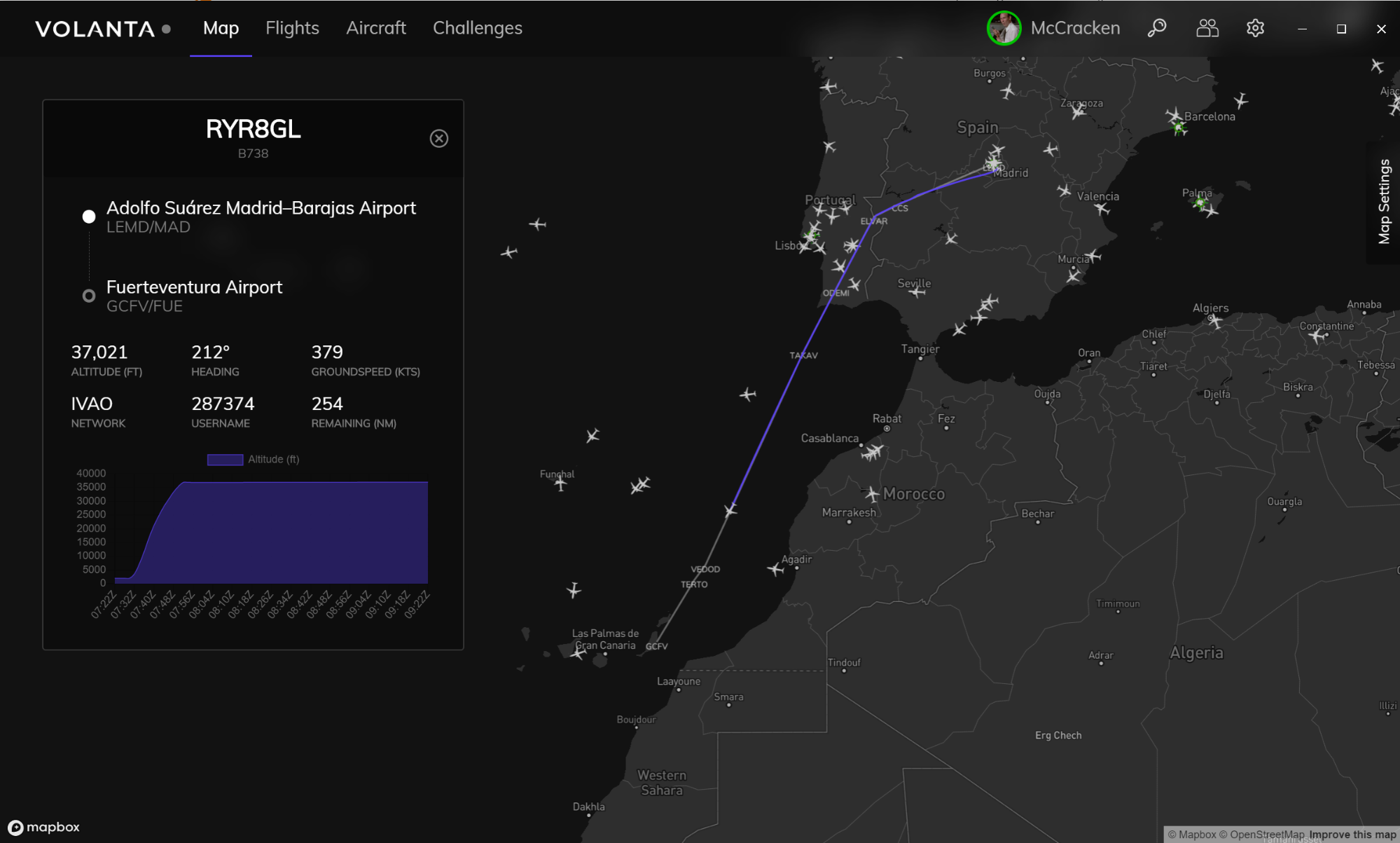 Volanta Personal Flight Tracker Microsoft Flight Simulator 2020